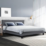 NNEDSZ Neo Bed Frame Fabric - Grey King