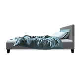 NNEDSZ Neo Bed Frame Fabric - Grey King Single