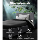 NNEDSZ Neo Bed Frame Fabric - Grey King Single