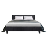 NNEDSZ Neo Bed Frame Fabric - Charcoal Queen