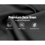 NNEDSZ Neo Bed Frame Fabric - Charcoal Queen