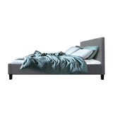 NNEDSZ Neo Bed Frame Fabric - Grey Queen