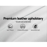 NNEDSZ Neo Bed Frame PU Leather - White Queen