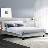 NNEDSZ Neo Bed Frame PU Leather - White Queen