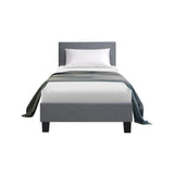 NNEDSZ Neo Bed Frame Fabric - Grey Single