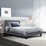 NNEDSZ Neo Bed Frame Fabric - Grey Single
