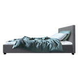 NNEDSZ Nino Bed Frame Fabric - Grey King Single