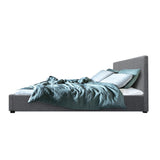 NNEDSZ Nino Bed Frame Fabric - Grey Queen