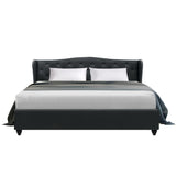 NNEDSZ Pier Bed Frame Fabric - Charcoal King