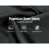 NNEDSZ Pier Bed Frame Fabric - Charcoal King