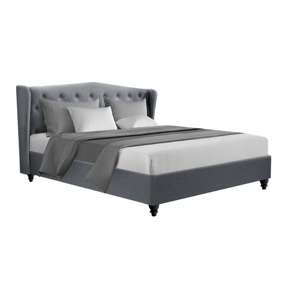 NNEDSZ Pier Bed Frame Fabric - Grey King