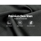 NNEDSZ Soho Bed Frame Fabric- Charcoal Queen