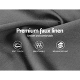 NNEDSZ Soho Bed Frame Fabric- Grey Queen