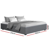 NNEDSZ King Size Gas Lift Bed Frame Base With Storage Platform Fabric