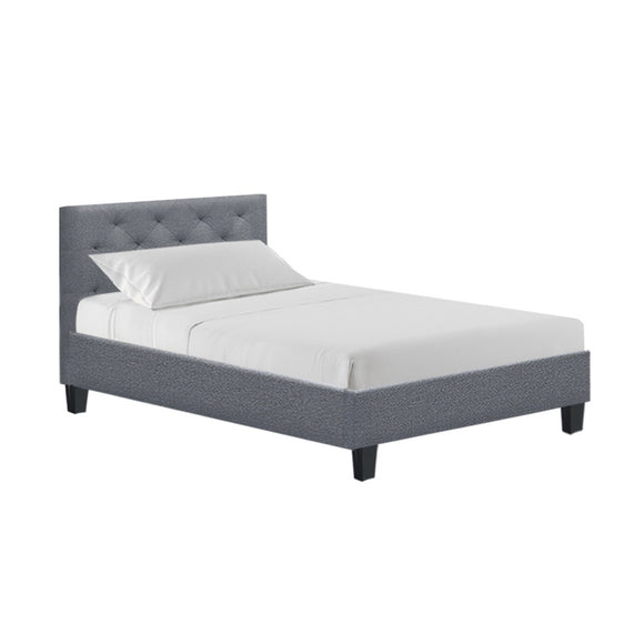 NNEDSZ Van Bed Frame Fabric - Grey Single