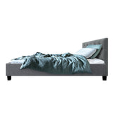 NNEDSZ Van Bed Frame Fabric - Grey Single