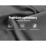 NNEDSZ Vanke Bed Frame Fabric- Grey Double