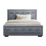 NNEDSZ  Bed Frame King Single Size Gas Lift Base With Storage Mattress Fabric
