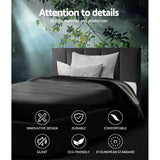 NNEDSZ Bed Frame Fabric - Charcoal King Single