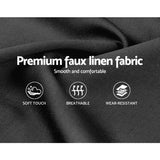 NNEDSZ Bed Frame Fabric - Charcoal King Single