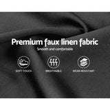 NNEDSZ Bed Frame Fabric - Charcoal King Single