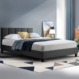 NNEDSZ Bed Frame Fabric - Charcoal King Single