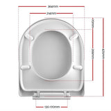 NNEDSZ Soft-close Toilet Seat Cover U Shape Universal Fitting Bathroom Accessory