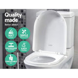 NNEDSZ Soft-close Toilet Seat Cover U Shape Universal Fitting Bathroom Accessory