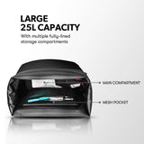 NNEMB 25L Bike Rack Waterproof Pannier Bag-Black