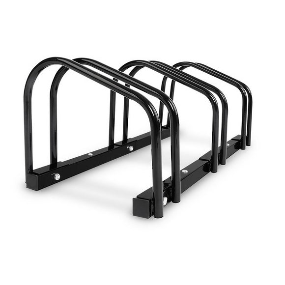 NNEDSZ Portable Bike 3 Parking Rack Bicycle Instant Storage Stand - Black