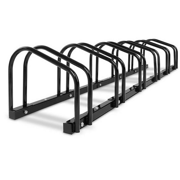 NNEDSZ Portable Bike 6 Parking Rack Bicycle Instant Storage Stand - Black