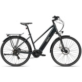NNEMB 2023 Metro MT 5 + Electric Hybrid Bike-Mid-Drive-Mixte Frame-Medium-Dark Grey