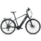 NNEMB 2023 Metro TR 5 + Electric Hybrid Bike-Mid-Drive-Large-Dark Grey