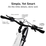 NNEMB 2023 Metro MT 5 + Electric Hybrid Bike-Mid-Drive-Mixte Frame-Medium-White