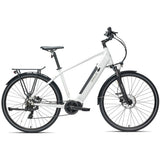 NNEMB 2023 Metro TR 5 + Electric Hybrid Bike-Mid-Drive-Medium-White