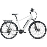 NNEMB 2023 Metro TR 5 + Electric Hybrid Bike-Mid-Drive-Large-White