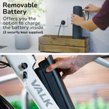 NNEMB 2023 Metro TR 5 + Electric Hybrid Bike-Mid-Drive-Large-White