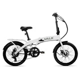 NNEMB 2023 Shuttle 5 Electric Folding Bike-20 Tyres-Shimano 7-Speed-White