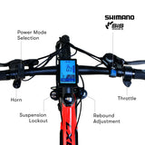 NNEMB 2023 MX7 Electric Bike Medium frame Mountain ebike-Black and Red