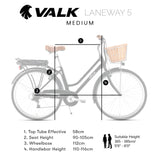 NNEMB 2023 Laneway 5 Vintage Electric Bike-Torque Sensor equipped eBike-Medium-Black
