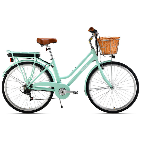 NNEMB 2023 Laneway 5 Vintage Electric Bike-Torque Sensor equipped eBike-Medium-Mint Green