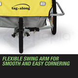 NNEMB Kids Bike Trailer Bicycle Pram Stroller Children Jogger Yellow