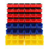 NNEDSZ  Bin Wall 48 Storage Bin Rack Wall Mounted Tools Steel Board Work Garage