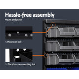 NNEDSZ 30 Bin Wall Mounted Rack Storage Organiser
