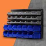 NNEDSZ 30 Bin Wall Mounted Rack Storage Organiser