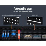 NNEDSZ 60 Bin Wall Mounted Rack Storage Tools Garage Organiser Shed Work Bench