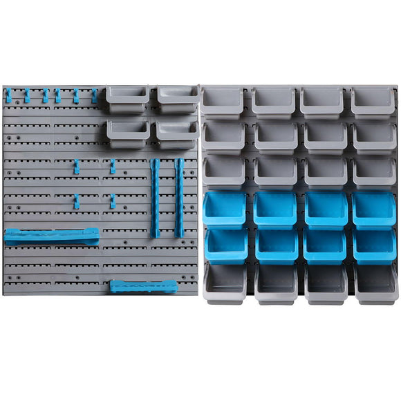NNEDSZ 44 Bin Wall Mounted Rack Storage Organiser