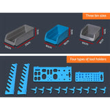 NNEDSZ 44 Bin Wall Mounted Rack Storage Organiser