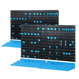NNEDSZ  108 Storage Bin Rack Wall Mounted Tools Organiser Peg Wall Bench Garage