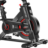 NNEDPE Powertrain IS-500 Heavy-Duty Exercise Spin Bike Electroplated - Black